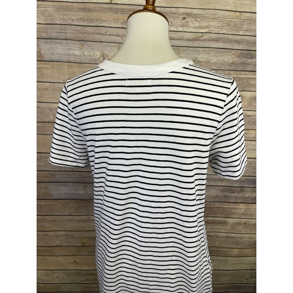 Mudpie Women’s Medium Dress White Blue Stripe - Picture 6 of 10